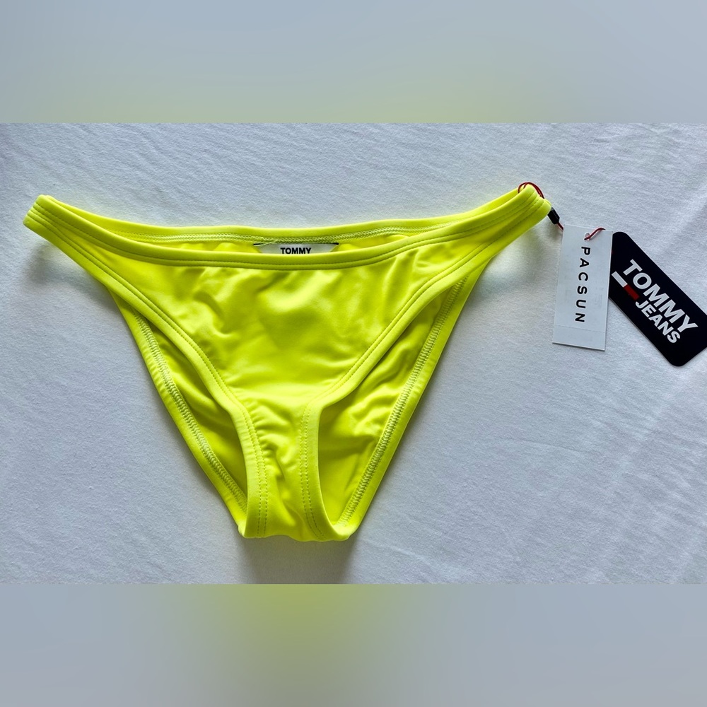 NWT Tommy Jeans swim bottoms neon yellow Small
